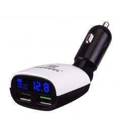 HAWEEL 3.4A 2 Ports USB LED Display Design Car Charger With QC3.0 For iphone7 Samsung S8 Xiaomi 6