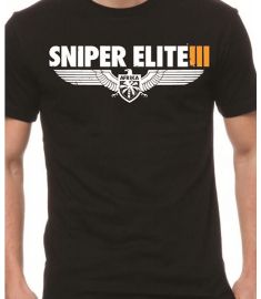 ggtees Sniper Elite Printed Black T Shirt